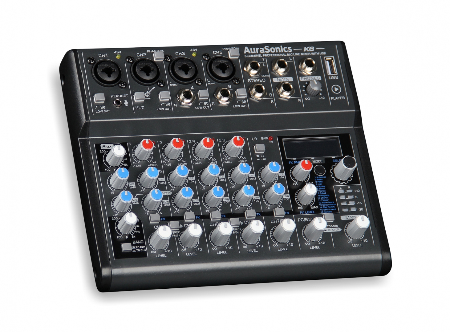 AuraSonics K8 компактный микшерный пульт в Мытищах