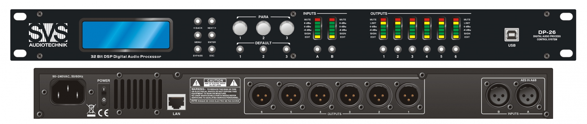 SVS Audiotechnik DP-26 Цифровой процессор: 2 входа 6 выходов в Мытищах