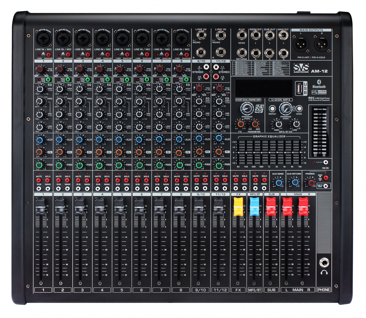 SVS Audiotechnik mixers AM-12 Микшерный пульт аналоговый, 12-канальный в Мытищах
