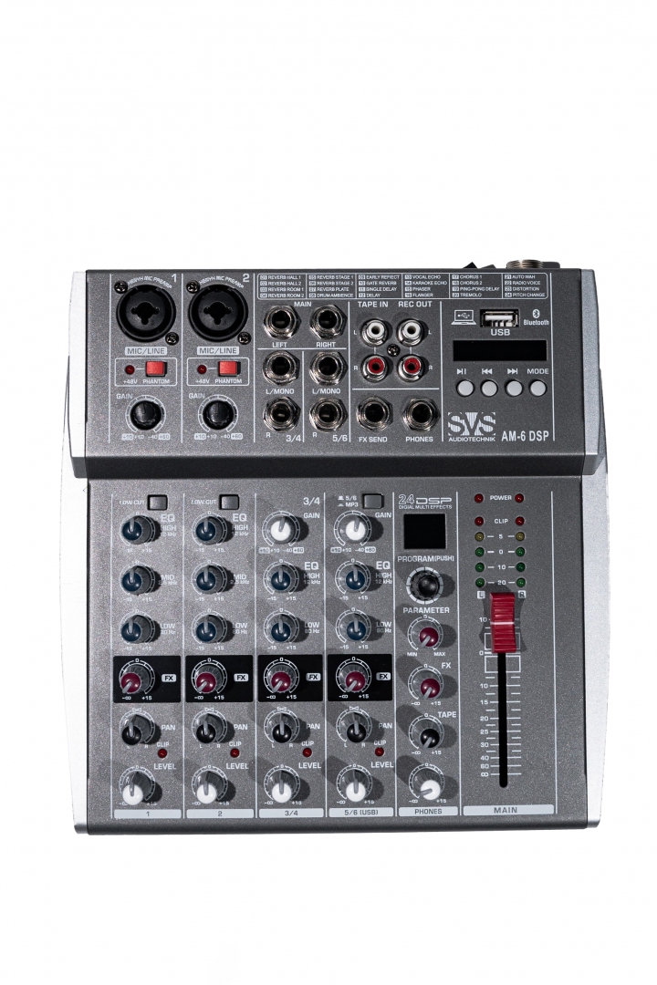 SVS Audiotechnik mixers AM-6 DSP Микшерный пульт аналоговый, 6-канальный SVS Audiotechnik mixers в Мытищах